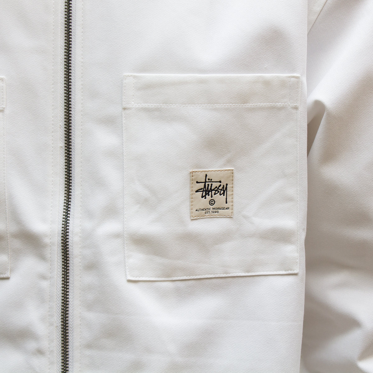 Zip Up Work L/S Shirt