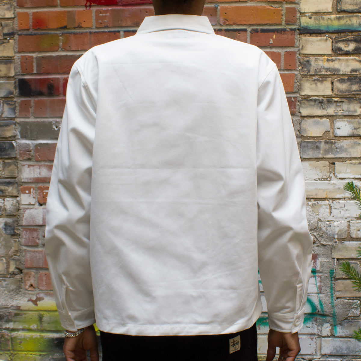 Zip Up Work L/S Shirt