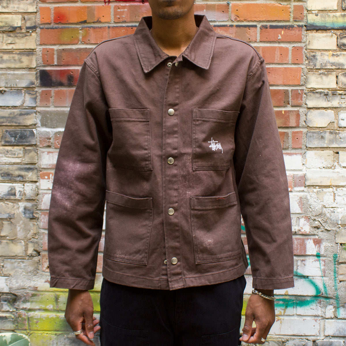 Spotted Bleach Work Pant