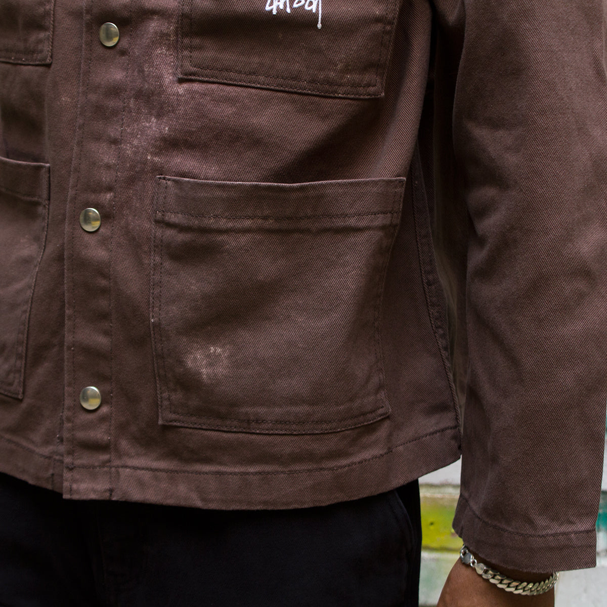 Spotted Bleach Chore Jacket