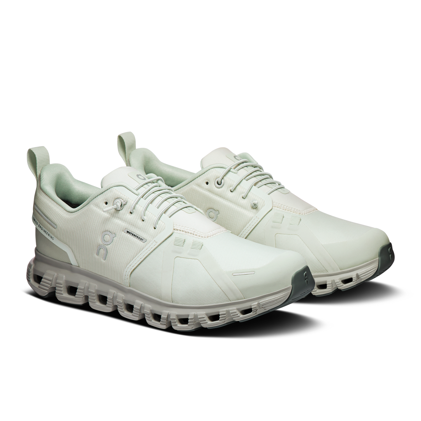 On Running Women's Cloud 6 Waterproof Shoes - Iceberg / Tin