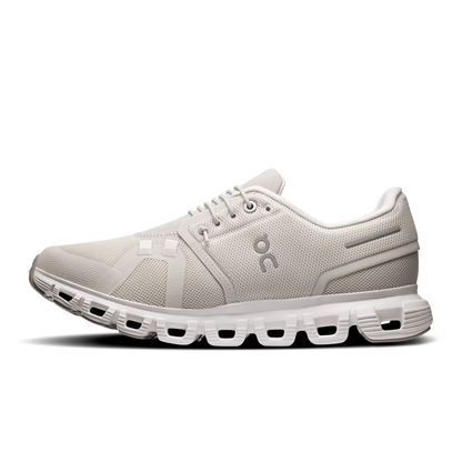 On Running Women's Cloud 6 Shoes - Pearl / White
