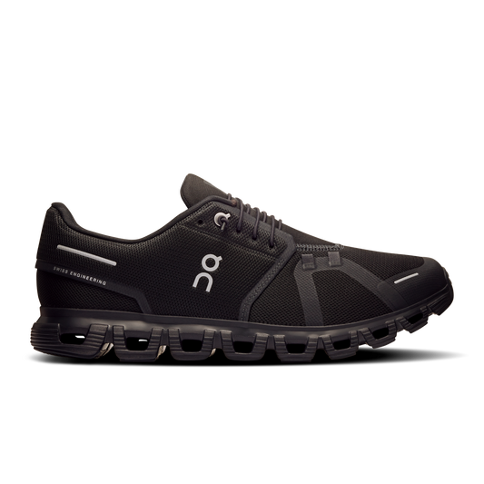 On Running Men's Cloud 6 Wide Shoes - Black / Black