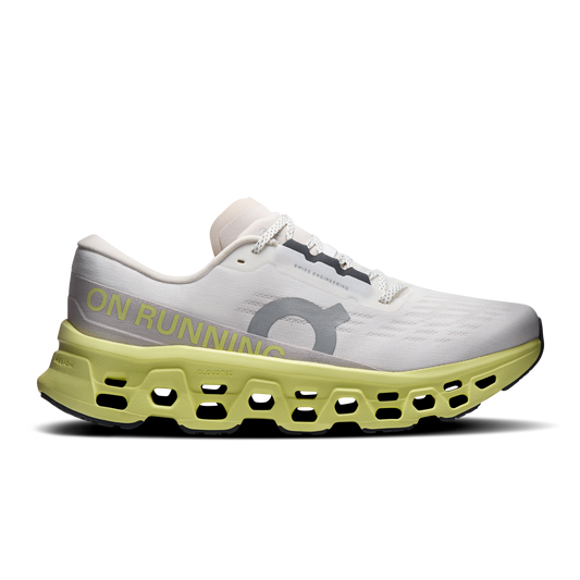 On Running Men's Cloudmonster 3 Shoes - Ivory / Limelight