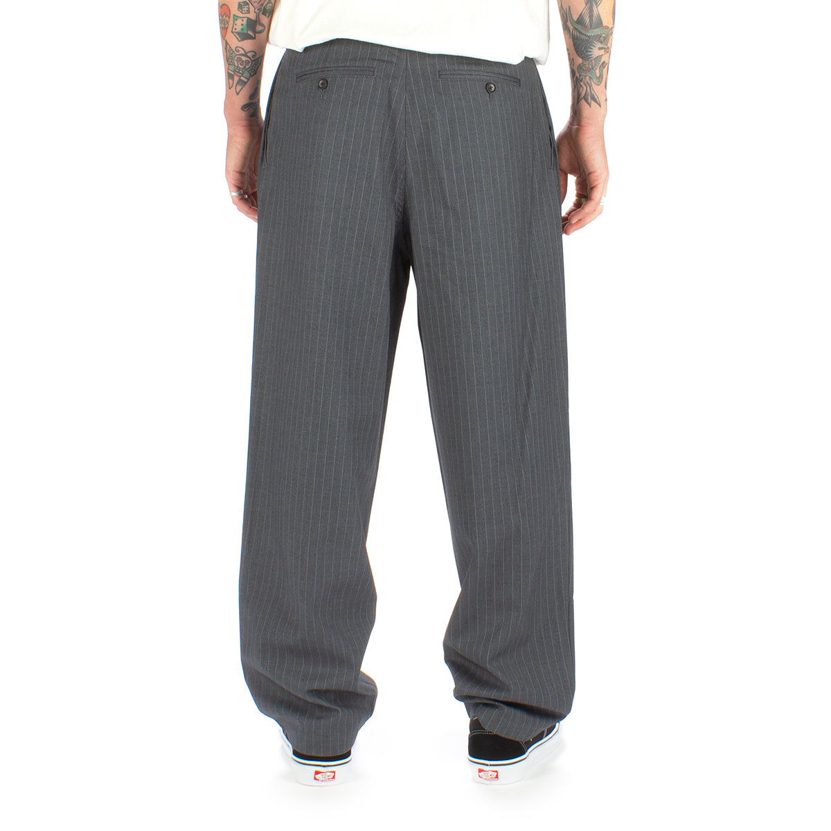Striped Volume Pleated Trouser