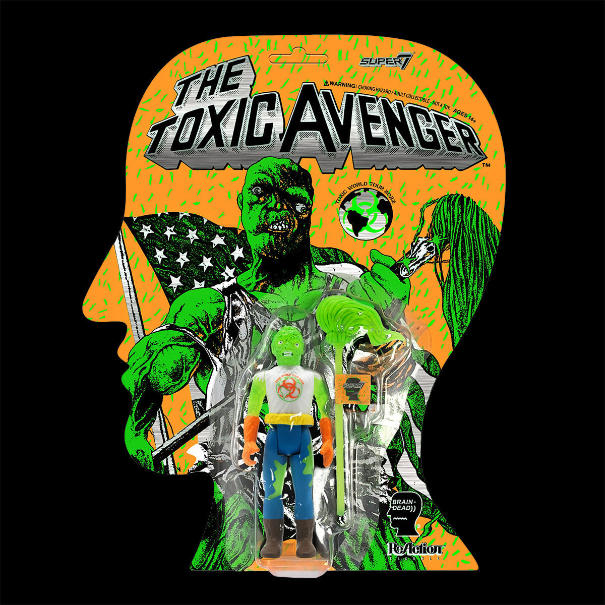 Toxic Avenger x Brain Dead ReAction Figure - Toxie (Glow)