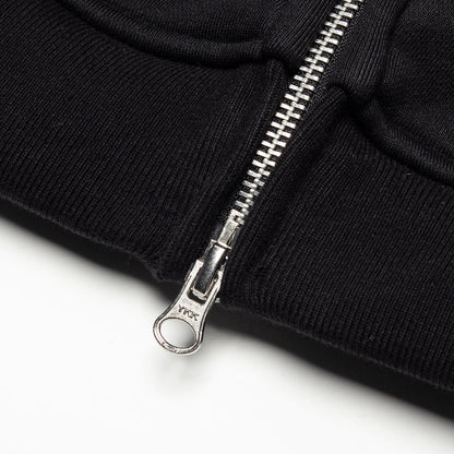 Fake Zip-Up Hoodie