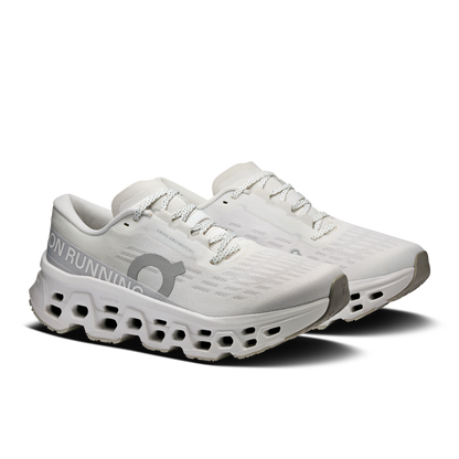On Running Women's Cloudmonster 3 Shoes - White / Wolf