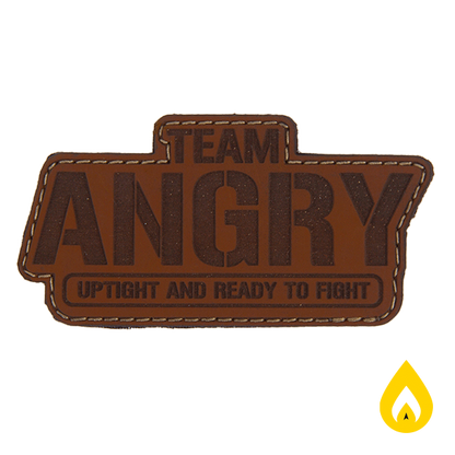 Bald Bros Limited Edition Team Angry Leather Patch