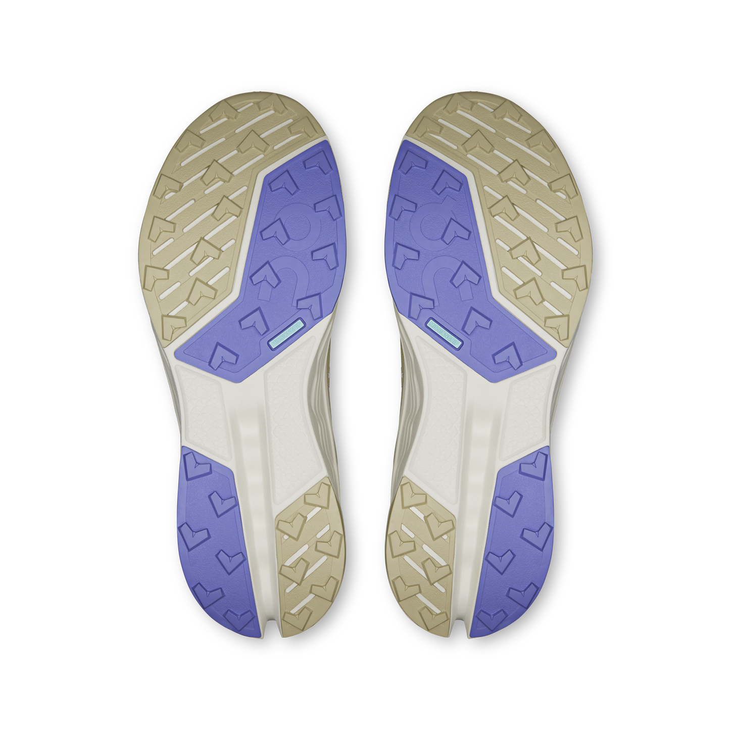 On Running Men's Cloudsurfer Trail 2 Waterproof Shoes - Ghost / Chalk