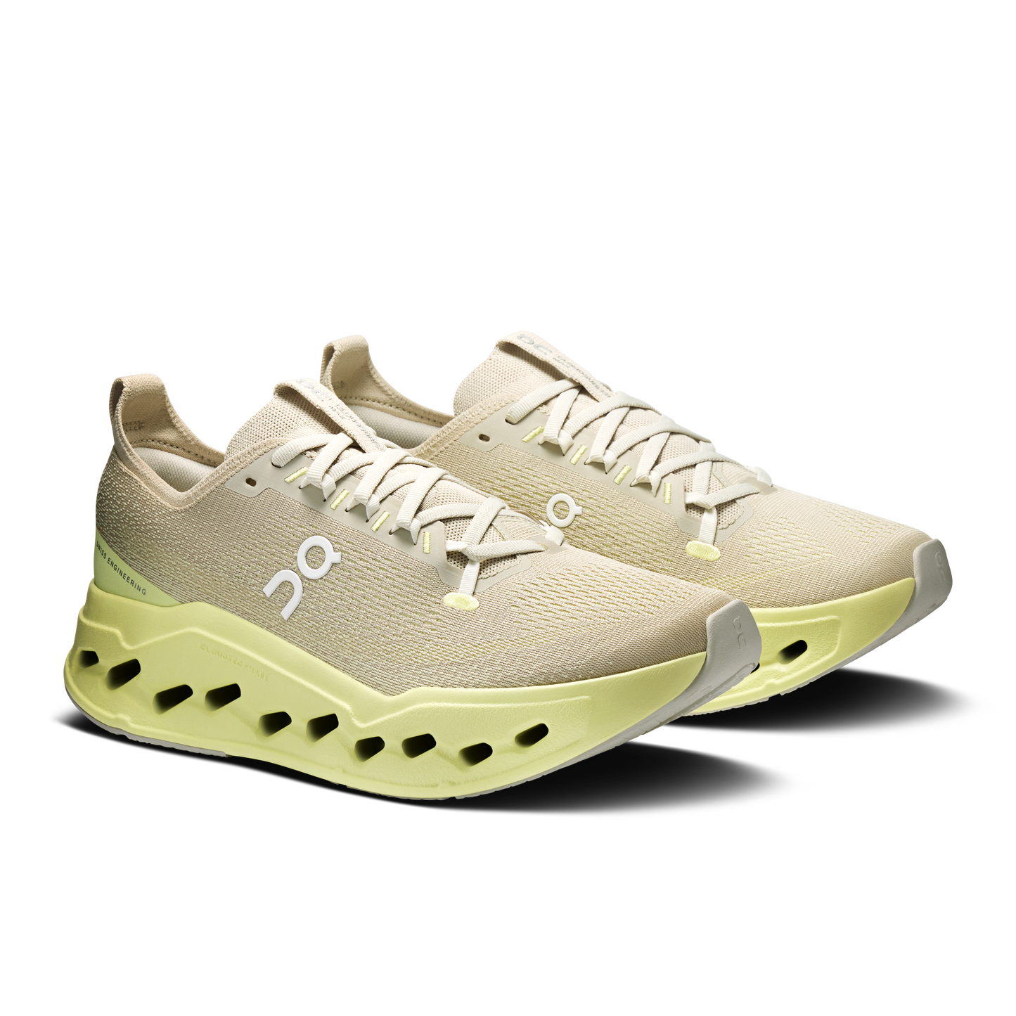 On Running Men's Cloudsurfer Max Shoes - Pelican / Limelight