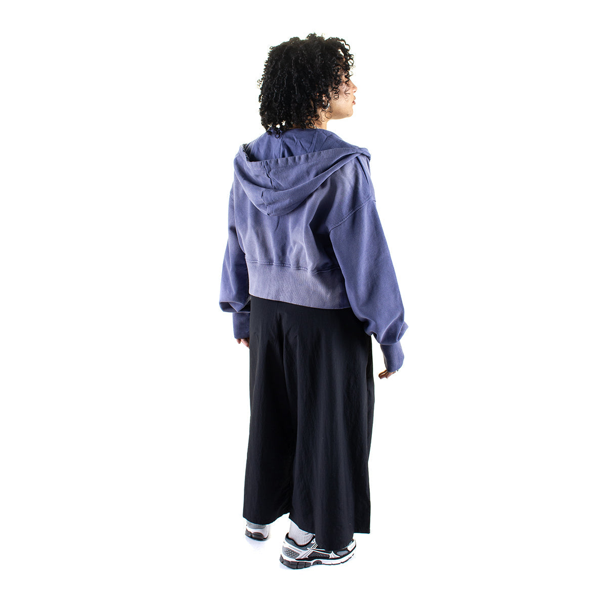 Women's Cropped Zip Hoodie