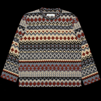 Jacquard Knit Crewneck
