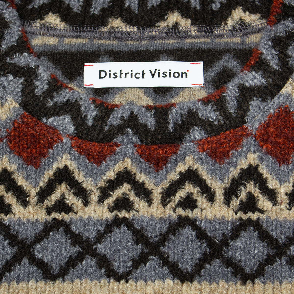 Jacquard Knit Crewneck