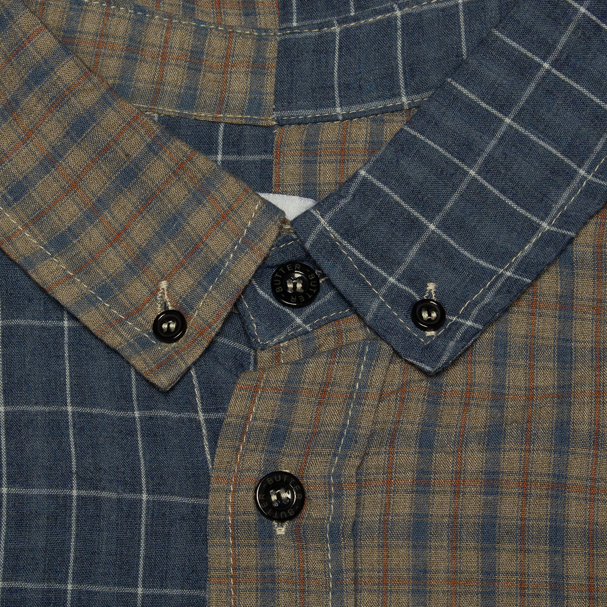 Patchwork Plaid L/S Shirt