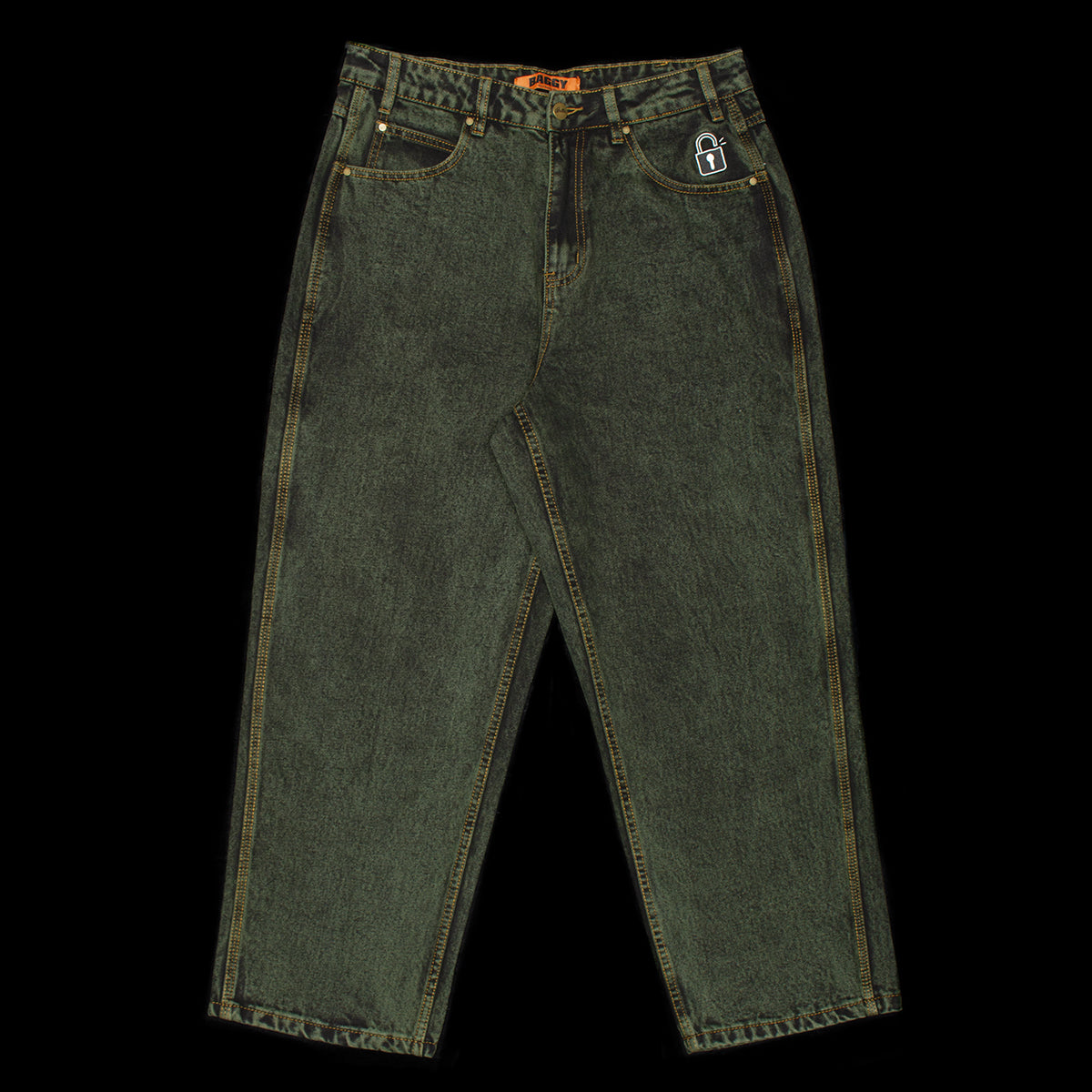Lock Baggy Denim Jeans