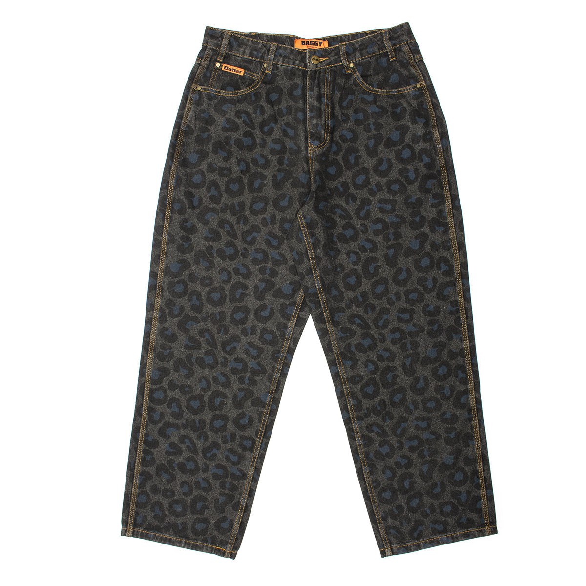 Leopard Denim Jeans