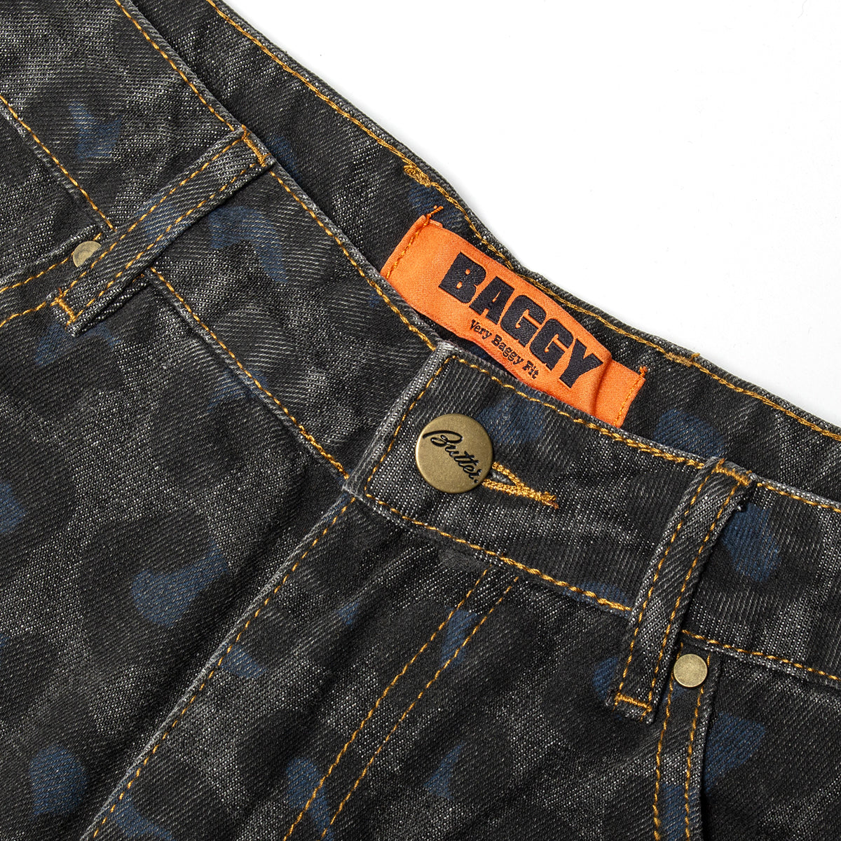 Leopard Denim Jeans