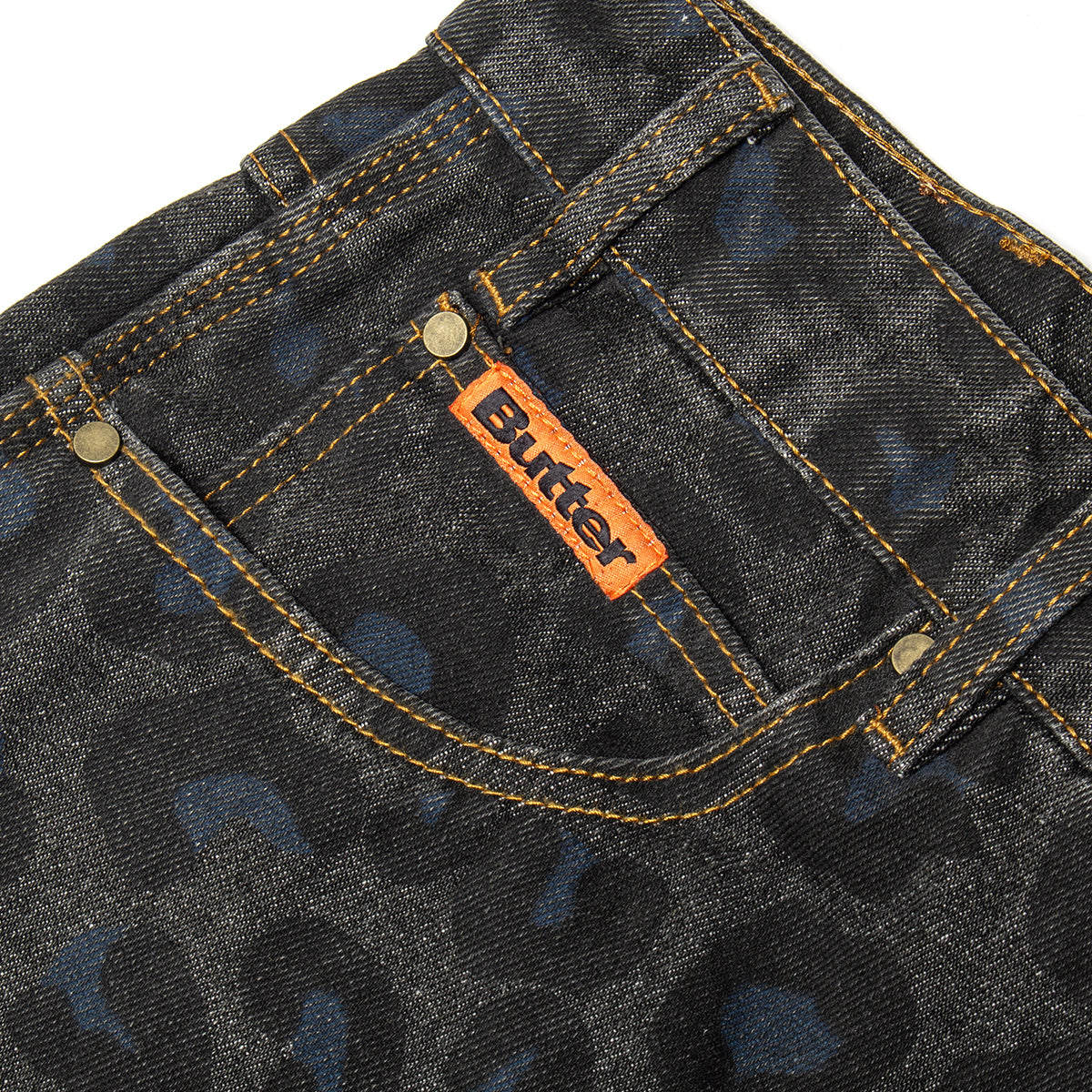 Leopard Denim Jeans