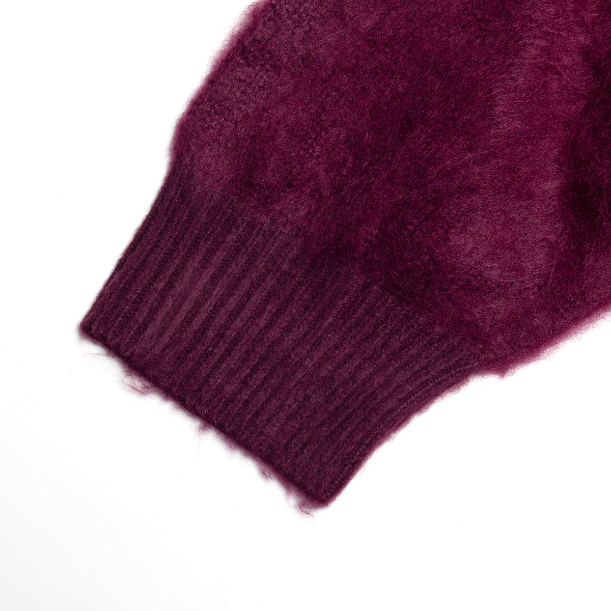 Mohair Button-Up Knitted Shirt