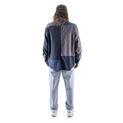 Patchwork Plaid L/S Shirt