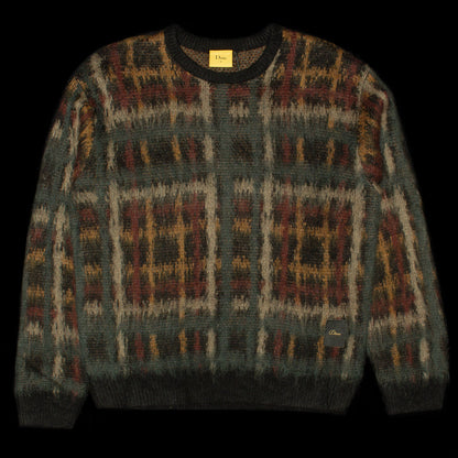 Plaid Mohair Knit