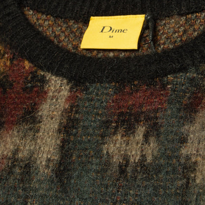 Plaid Mohair Knit