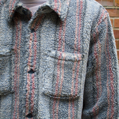 Stripe Sherpa Shirt