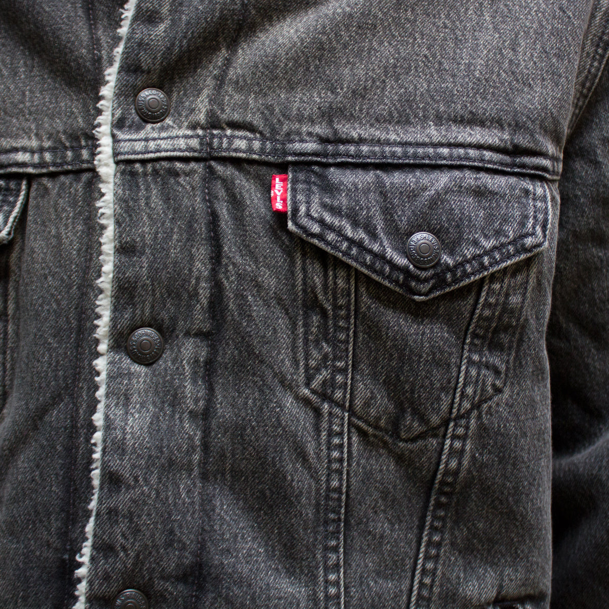 Vintage Fit Sherpa Trucker Jacket