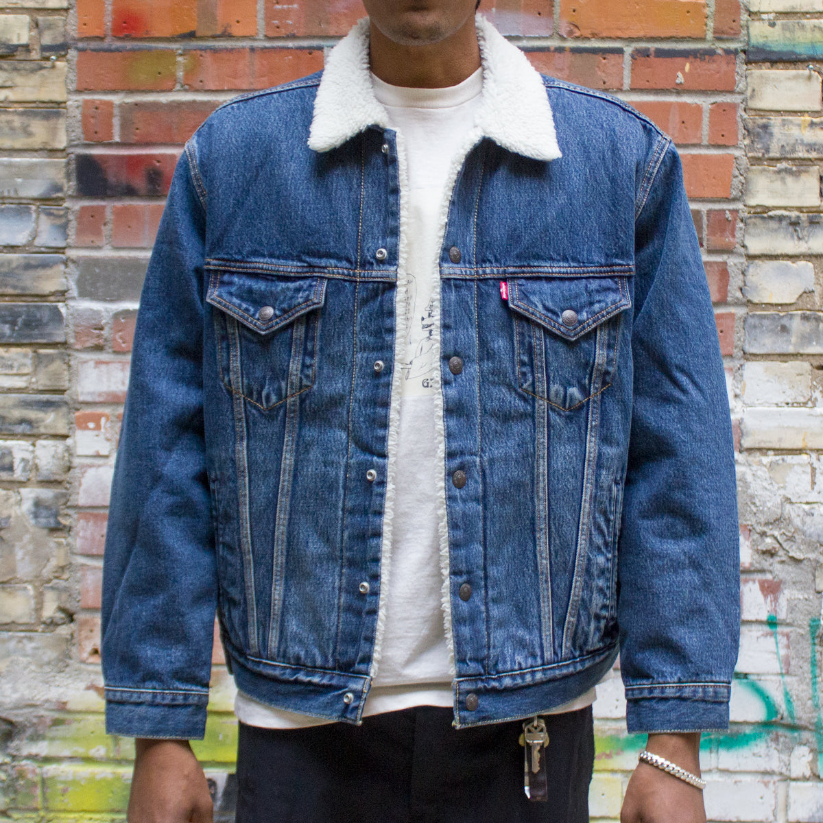 Vintage Fit Sherpa Trucker Jacket