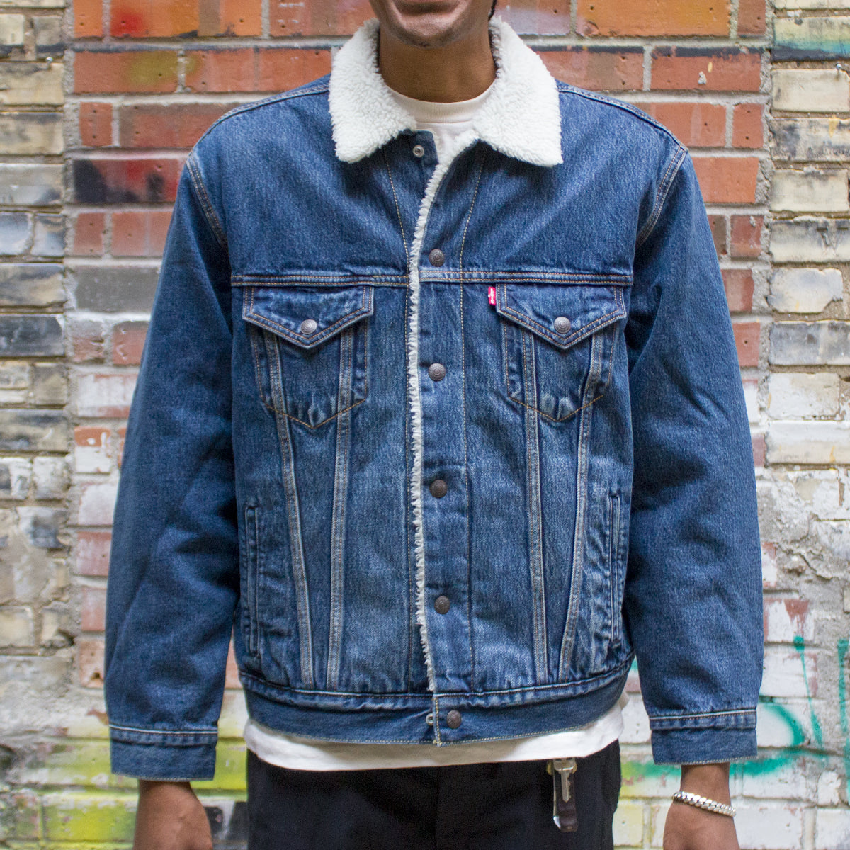 Vintage Fit Sherpa Trucker Jacket