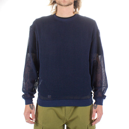 Cotton Mesh L/S Crew