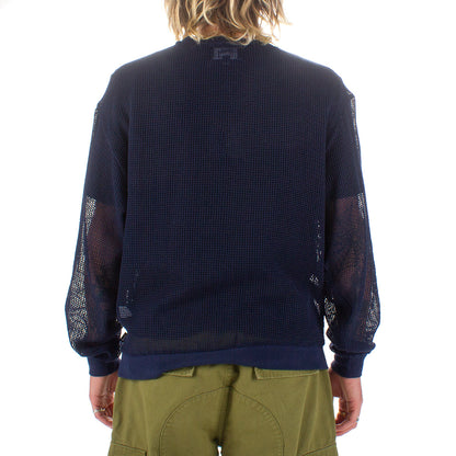 Cotton Mesh L/S Crew