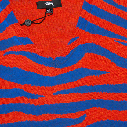 Tiger Printed Sweater Vest