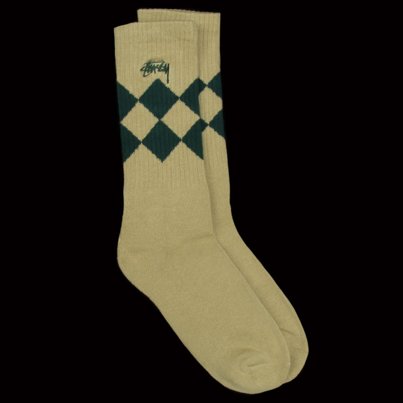 Argyle Jacquard Crew Socks