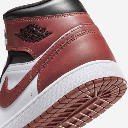 Nike Men's Air Jordan 1 Mid Shoes - White / Black / Dark Pony