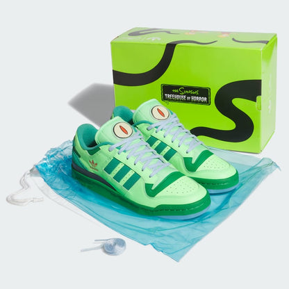 Adidas Men's The Simpsons X Adidas Forum Low Treehouse Of Horror Shoes - Lime Burst / Green / Semi Court Green