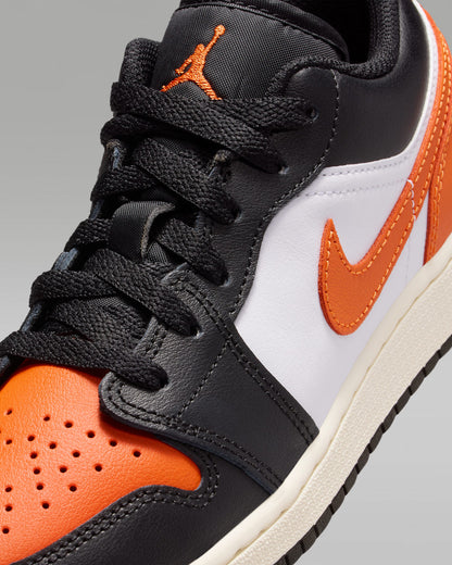 Nike Kids' Air Jordan 1 Low Shoes - Black / White / Sail / Starfish