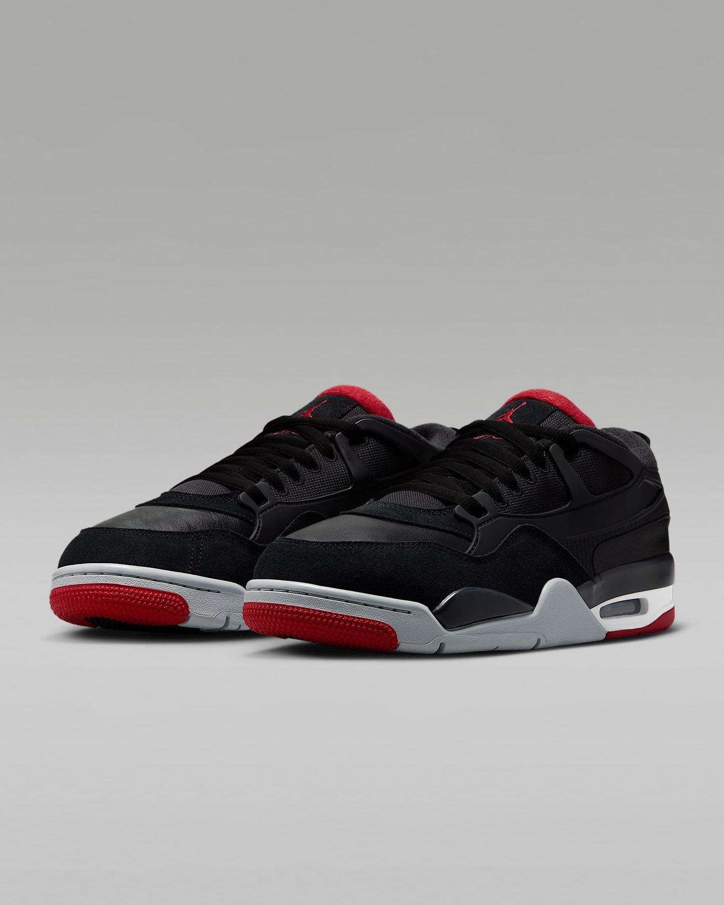 Nike Men's Jordan 4 Rm Shoes - Black / Varsity Red / Wolf Grey / White