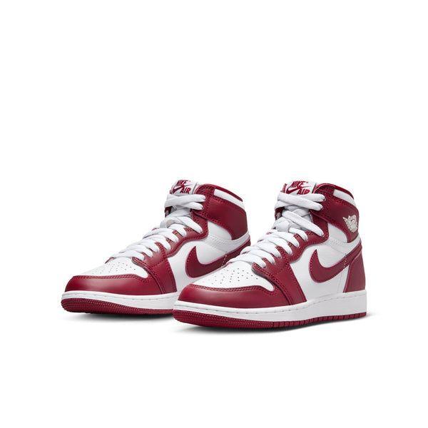 Nike Kids' Air Jordan 1 Retro High OG Shoes - White / Team Red