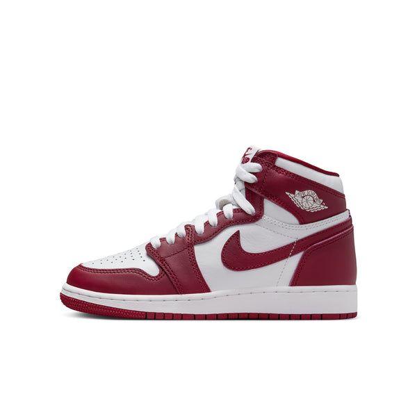 Nike Kids' Air Jordan 1 Retro High OG Shoes - White / Team Red