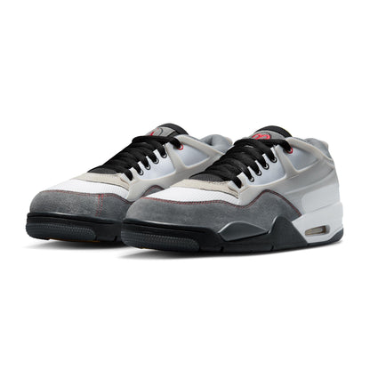 Nike Men's Air Jordan 4 Rm Premium Shoes - White / Black / Smoke Grey / Fire Red