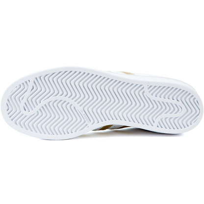 Adidas Kids' Superstar J Shoes - White / Gold Metallic