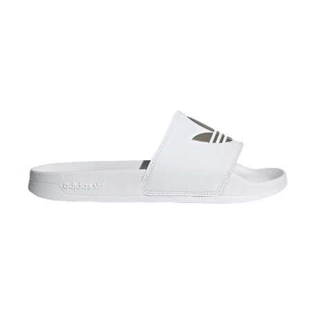 Adidas Women's Adilette Lite Slides - Cloud White / Matte Silver