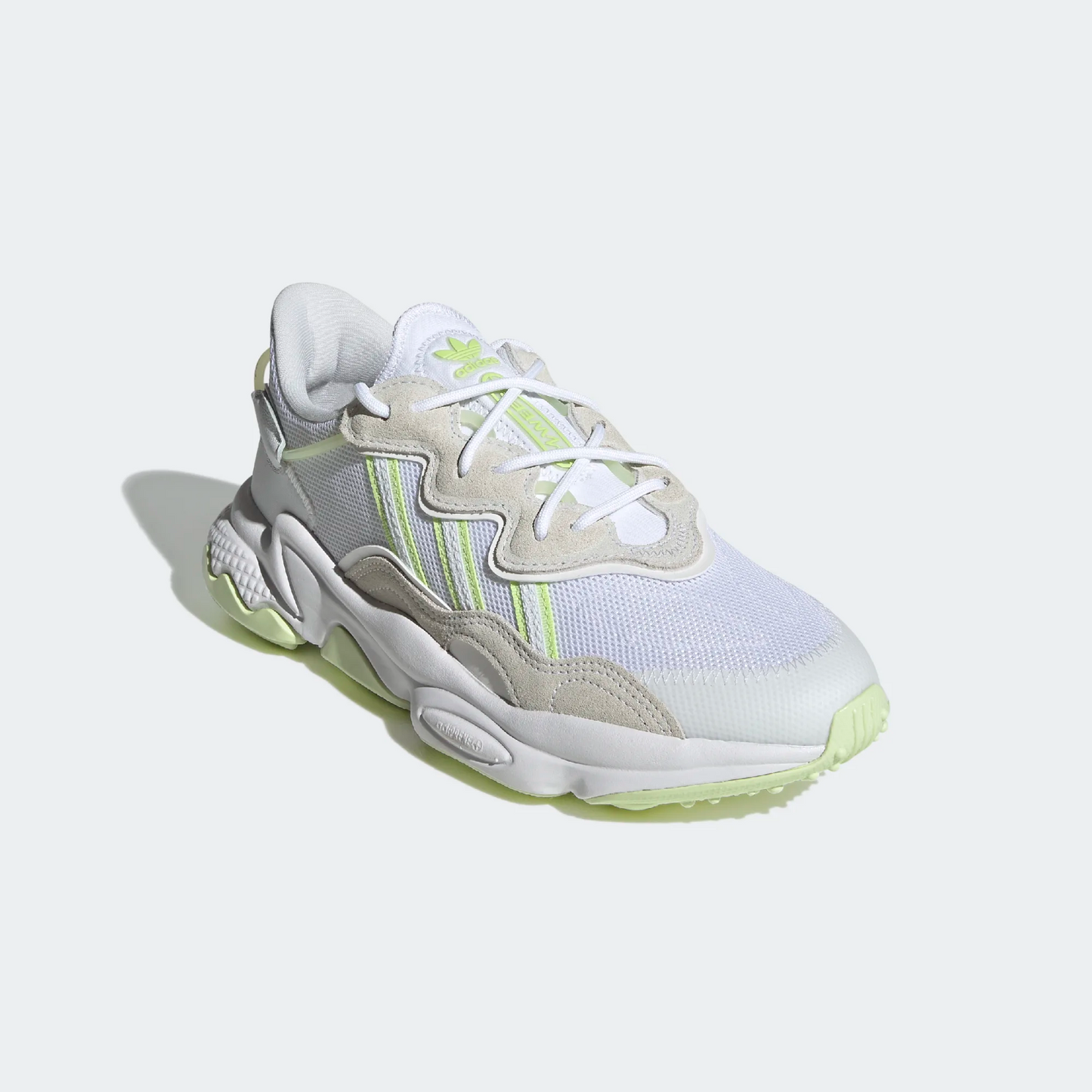 Adidas Women's Ozweego Shoes - Cloud White / Almost Lime / Pulse Lime