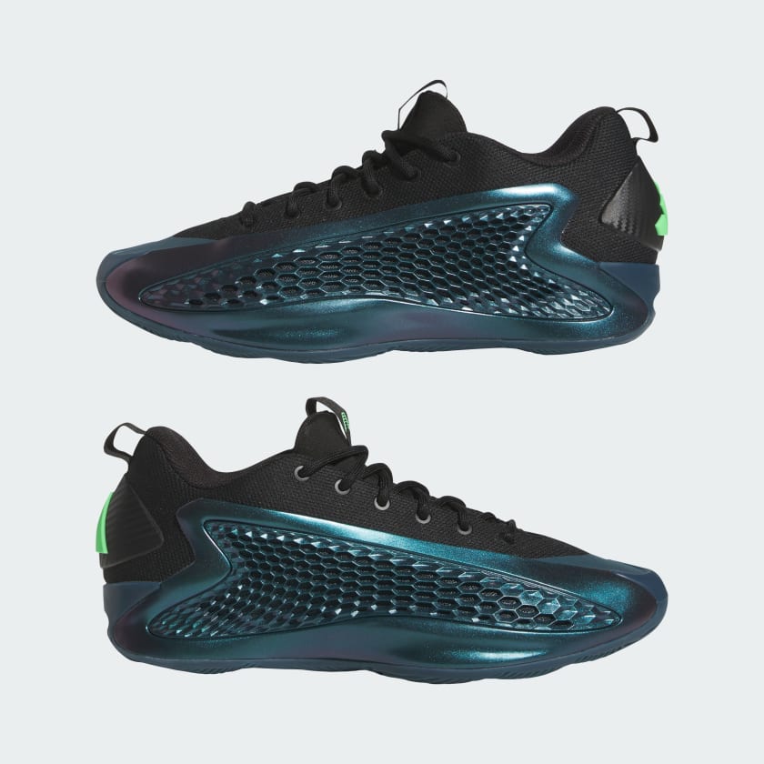 Adidas Men's Anthony Edwards 1 Low Shoes - Arctic Night / Core Black / Scream Green
