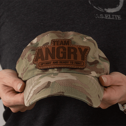 Bald Bros Limited Edition Team Angry Leather Patch