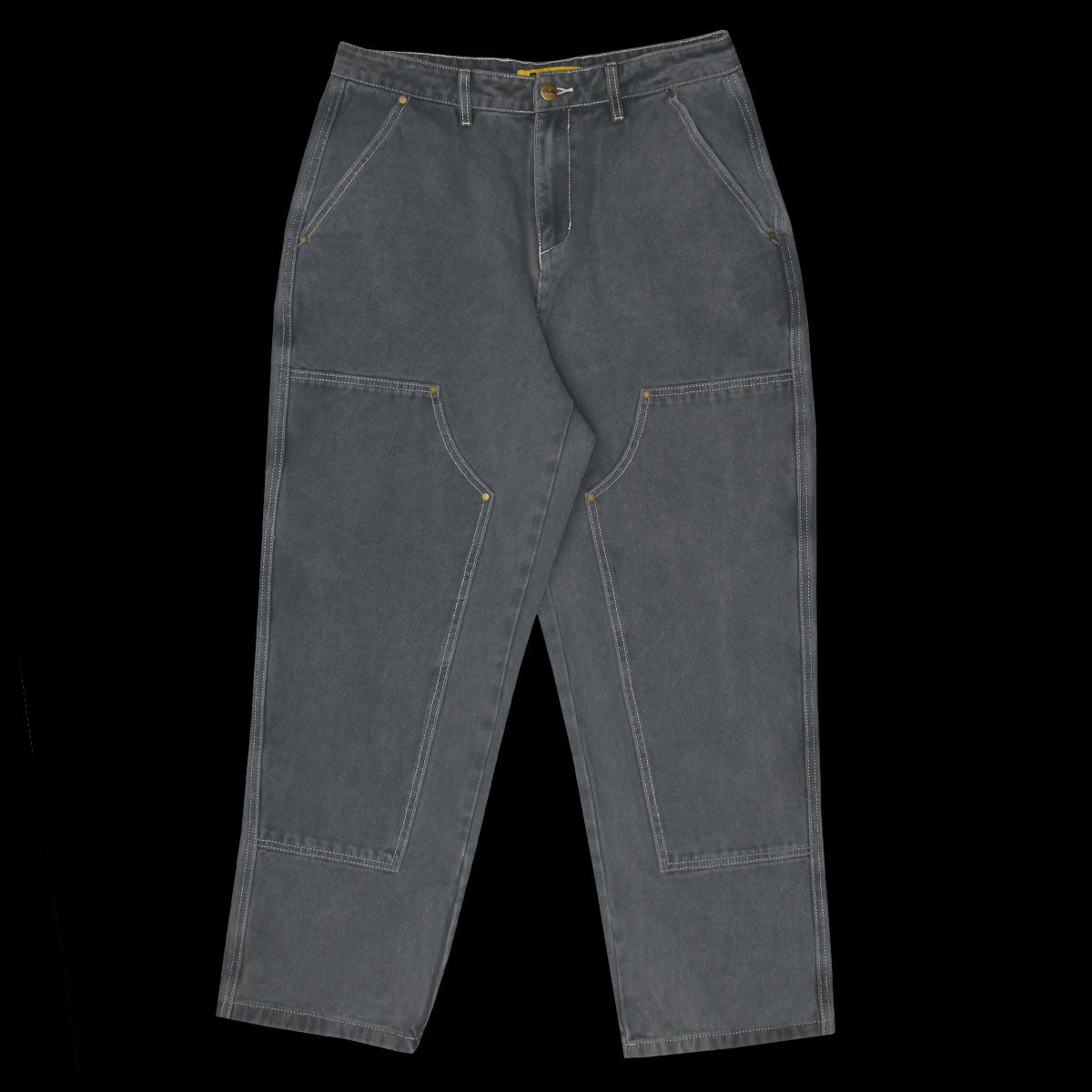 Washed Canvas Double Knee Pants