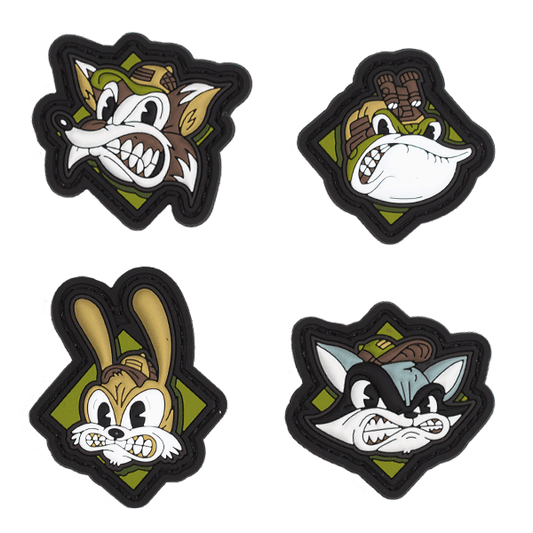 Team Angry Head Patches Combo Set