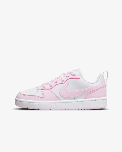 Nike Kids' Court Borough Low Recraft Shoes - Pink Foam / White